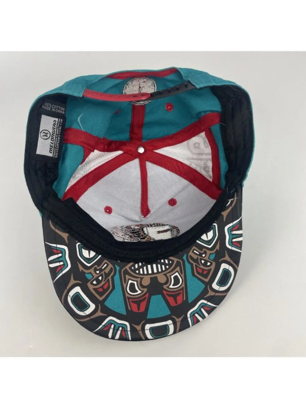 Vancouver Grizzlies ‘95 Snapback Hat by Melonwear 25th Anniversary Teal Black